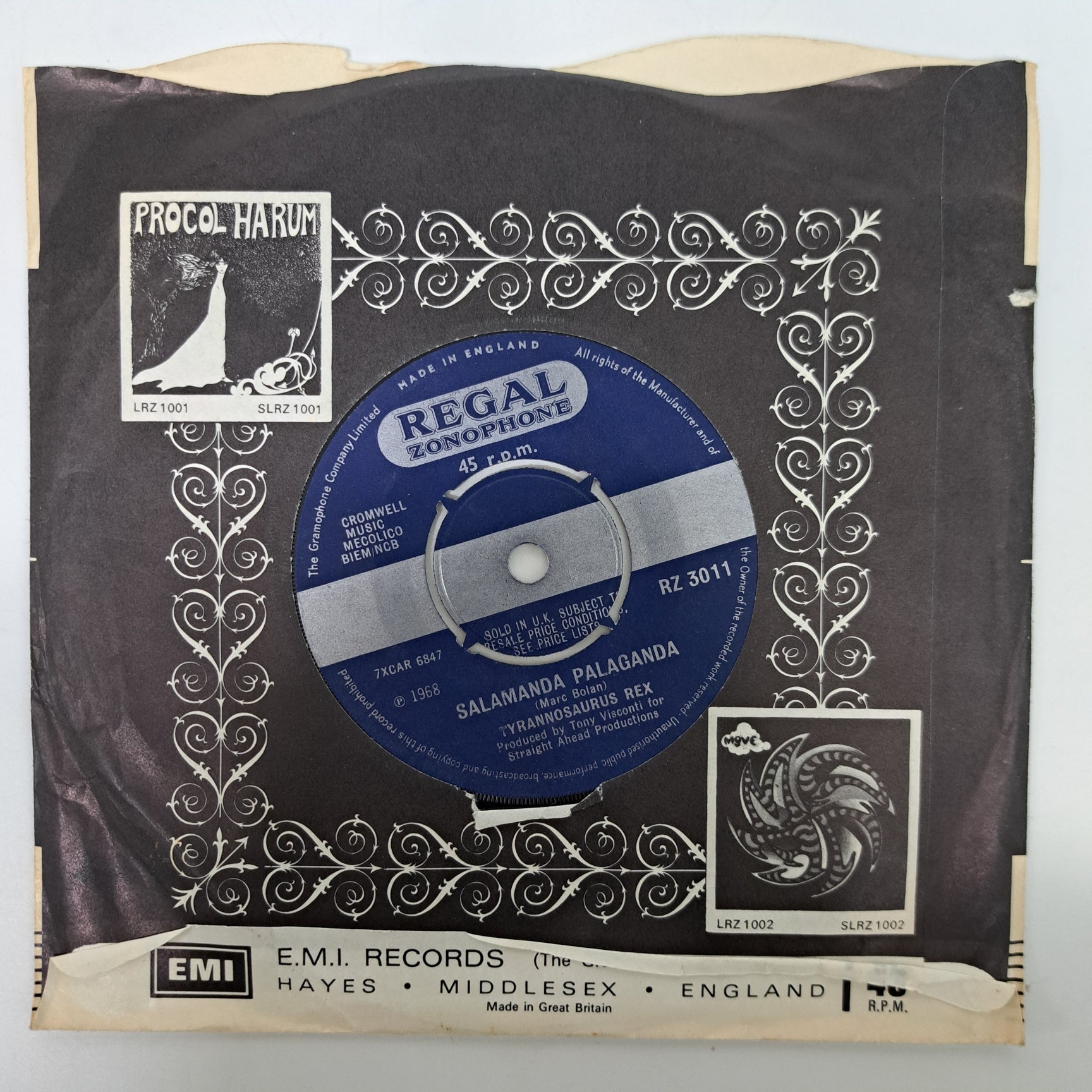 Tyrannosaurus Rex [T.Rex] - One Inch Rock (Vinyl Single) RZ 3011