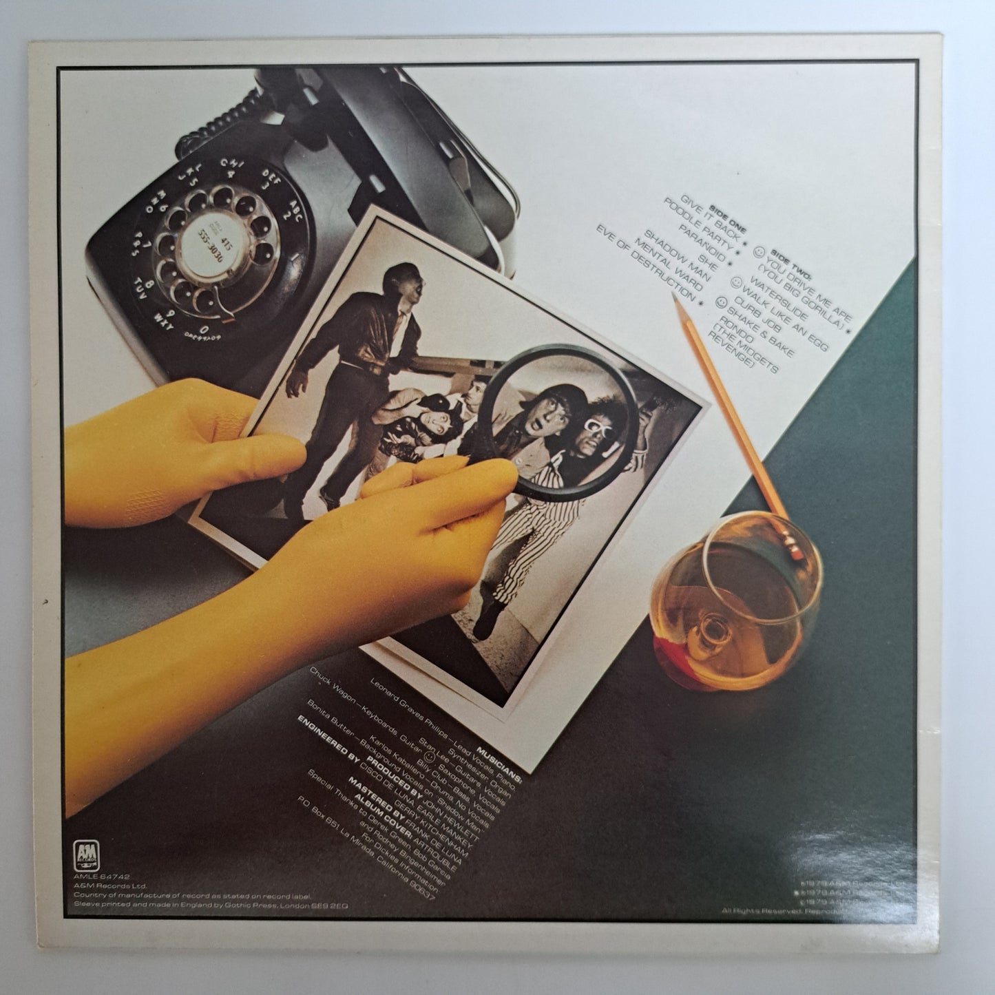 Dickies - The Incredible Shrinking (Yellow Vinyl LP 1979 UK) NM/NM