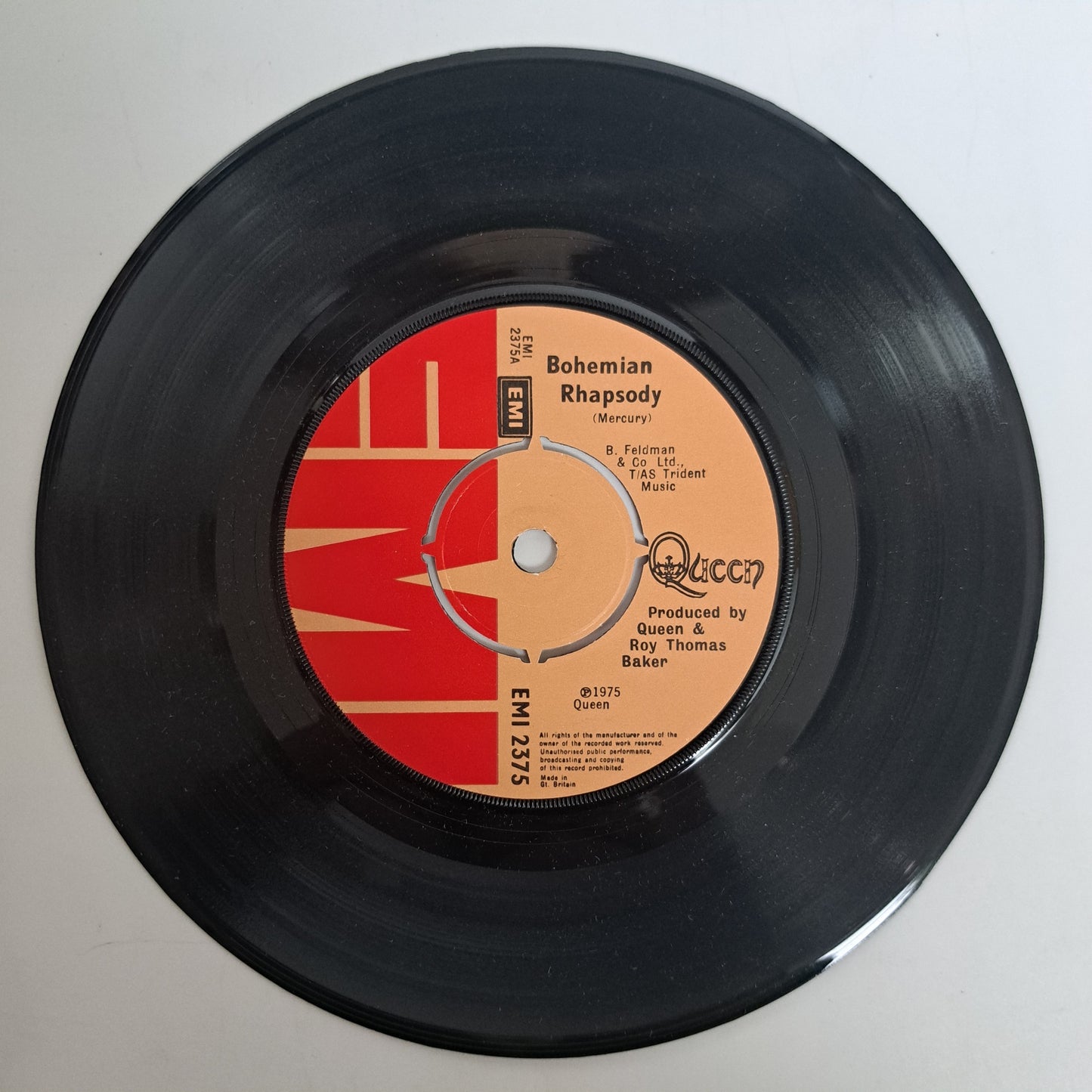 Queen - Bohemian Rhapsody (UK Picture Sleeve Vinyl Single) VG+/EX