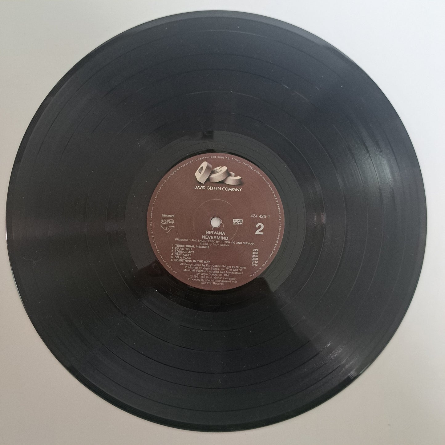 Nirvana - Nevermind (2015 180g Vinyl LP) NM/M