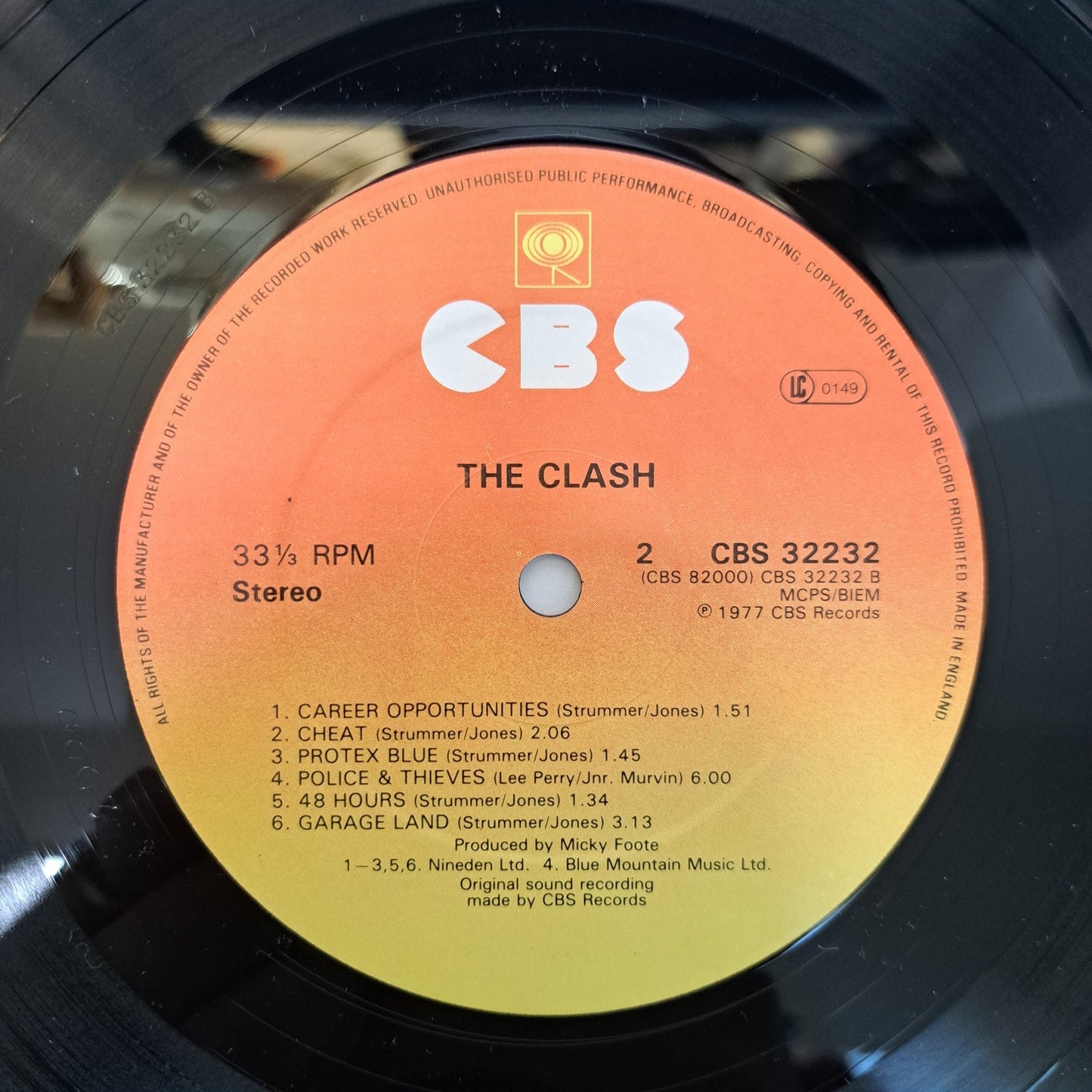 Clash - The Clash (Vinyl LP) NM/NM UK A7/B7 1980s 'Nice Price'