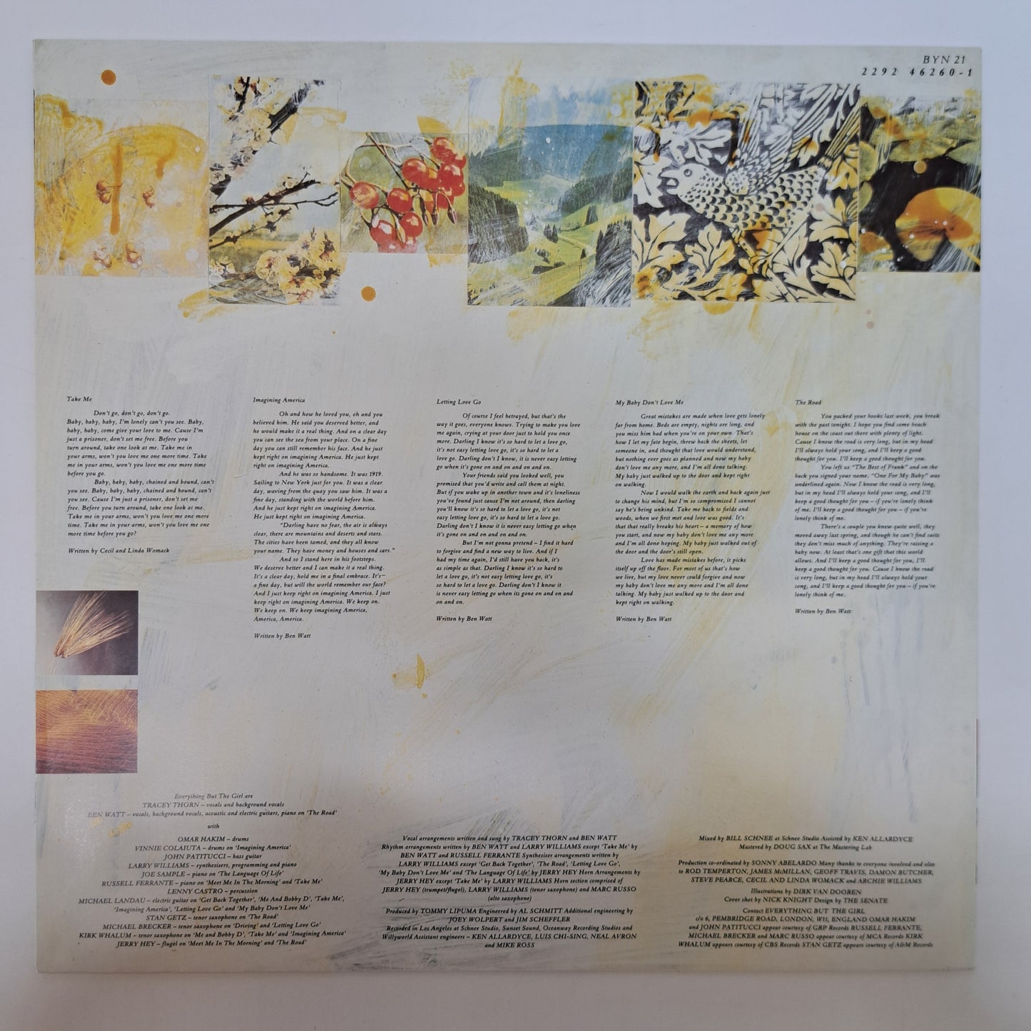 Everything But the Girl - The Language of Life (Vinyl LP 1990) EX/EX