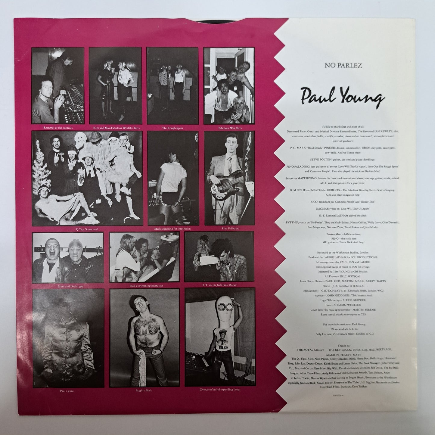 Paul Young - No Parlez (Vinyl LP) Ex/Ex 1983 Album