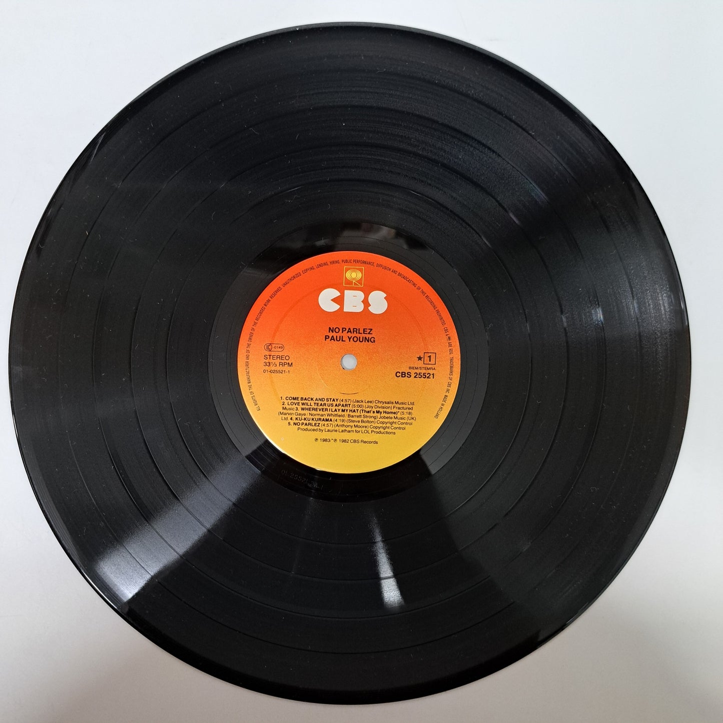 Paul Young - No Parlez (Vinyl LP) Ex/Ex 1983 Album