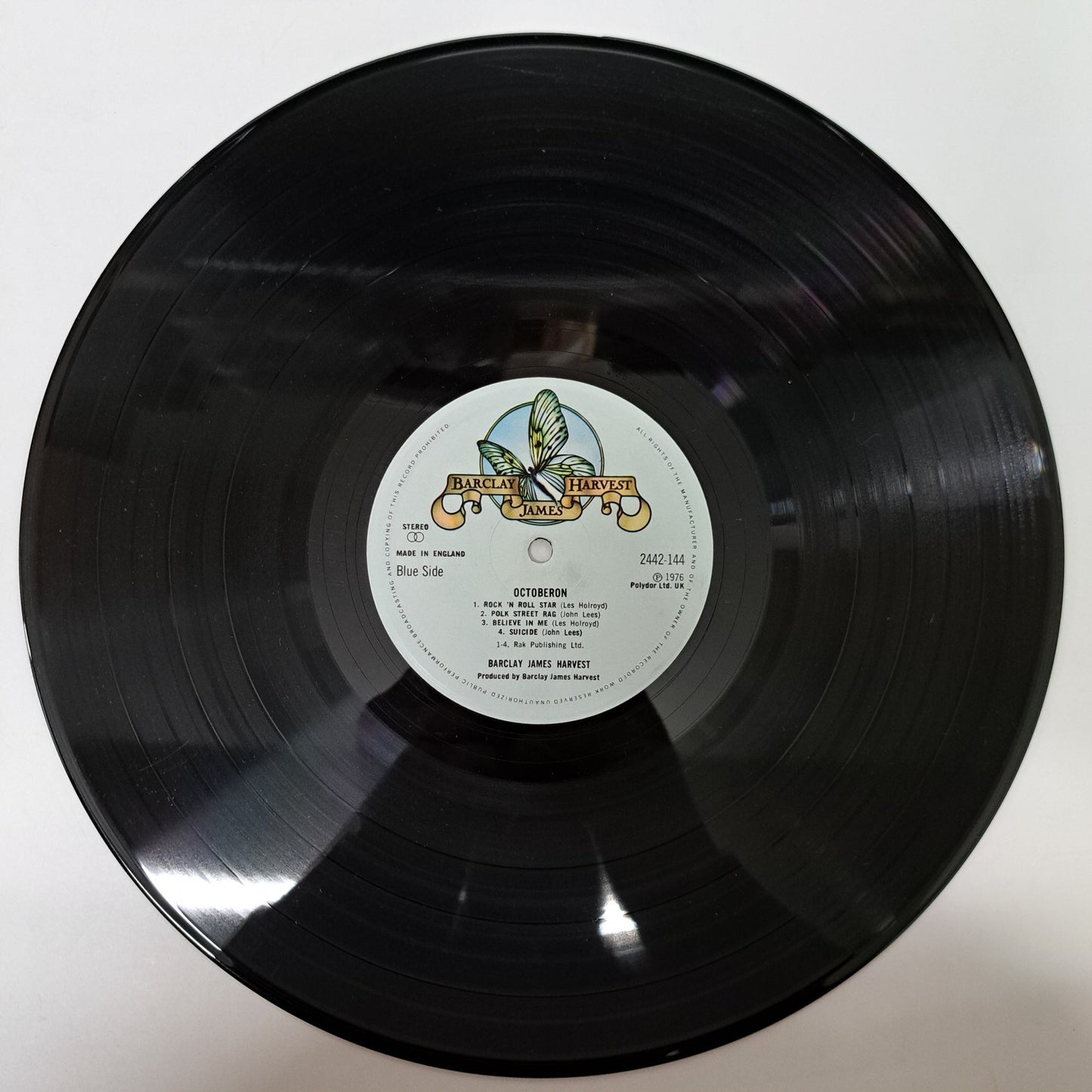 Barclay James Harvest - Octoberon (Vinyl LP) NM/EX 1976 UK Embossed 1st