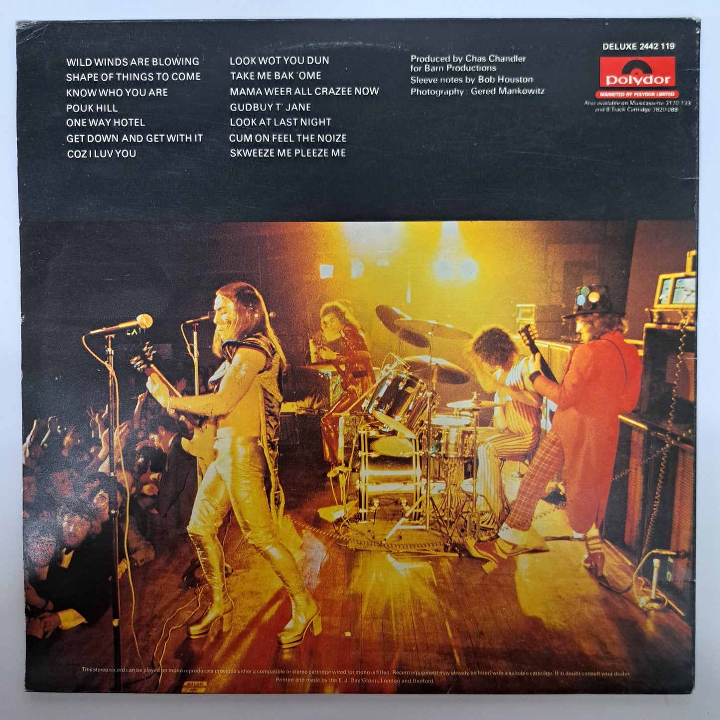 Slade - Sladest (Vinyl LP) VG+/EX UK 1973 Hits Compilation