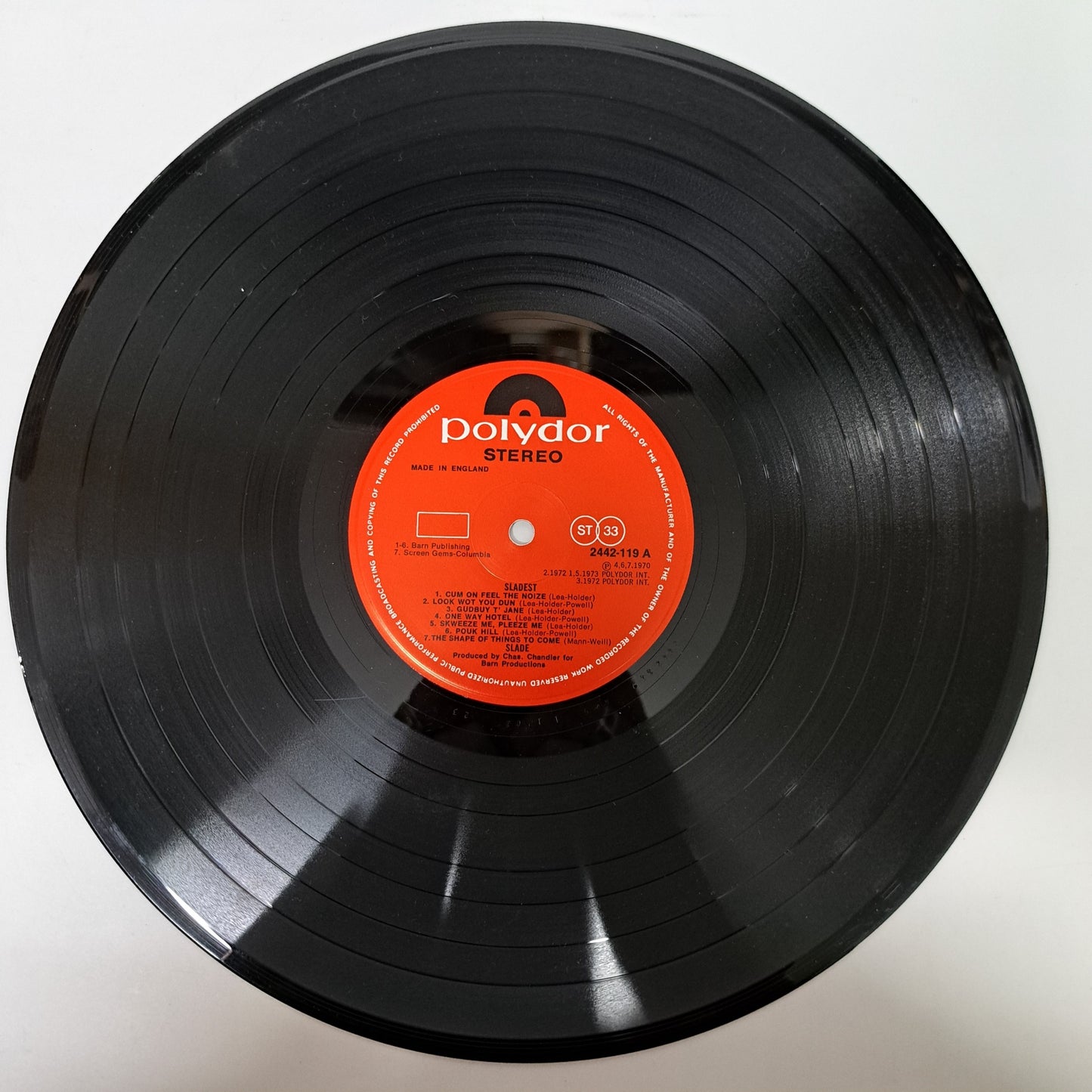 Slade - Sladest (Vinyl LP) VG+/EX UK 1973 Hits Compilation