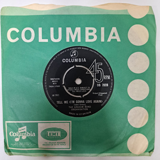 Graham Bond Organisation - Tell Me (Vinyl Single) VG+ UK DB 7528