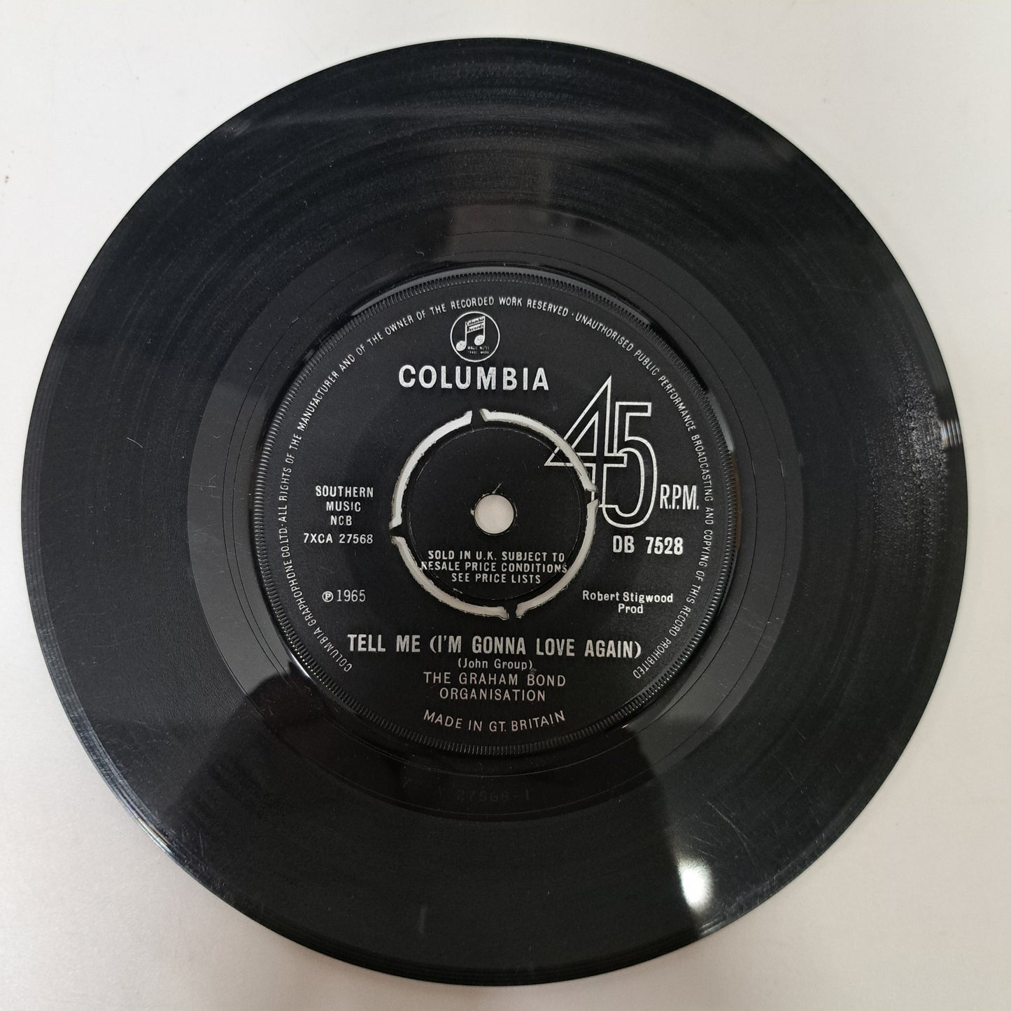 Graham Bond Organisation - Tell Me (Vinyl Single) VG+ UK DB 7528