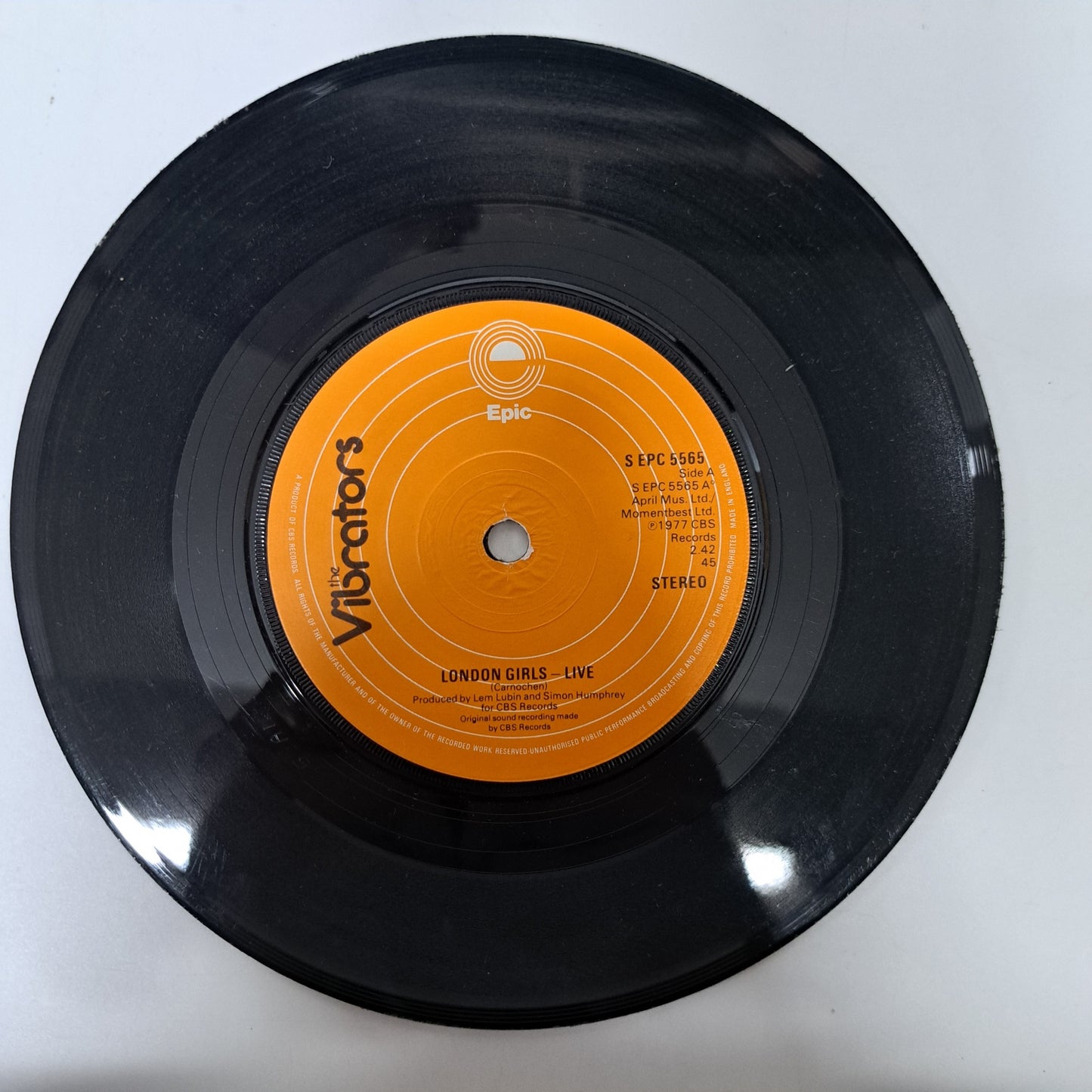 Vibrators - London Girls (Vinyl Single UK Punk) Ex/Ex