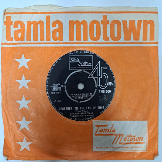 Brenda Holloway - Together 'til the end of Time (TMG 556 Vinyl 45) Ex