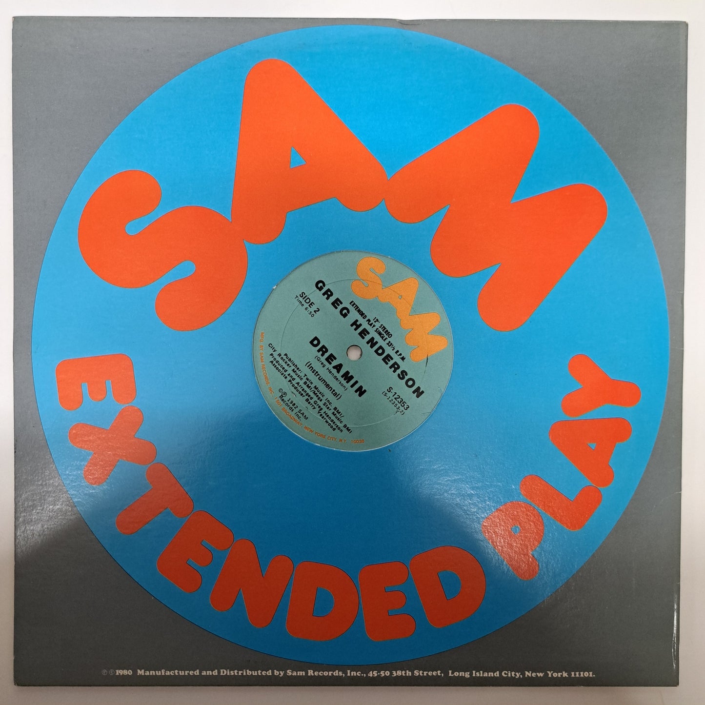 Greg Henderson - Dreamin (Vinyl 12" Single) EX/NM rare US Soul Funk 33⅓ rpm