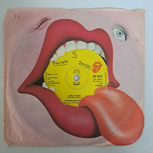 Rolling Stones - Fool to Cry (Vinyl Single UK 1976) VG+