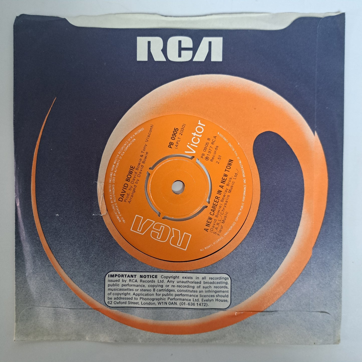 David Bowie - Sound and Vision (Vinyl 7" Single 1977 UK) NM