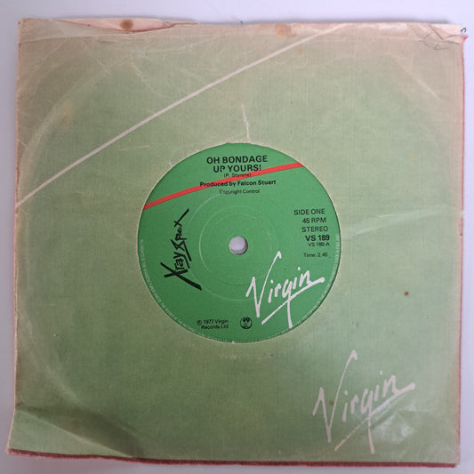 Xray Spex - Oh Bondage up Yours! (Vinyl 7" Single) VG