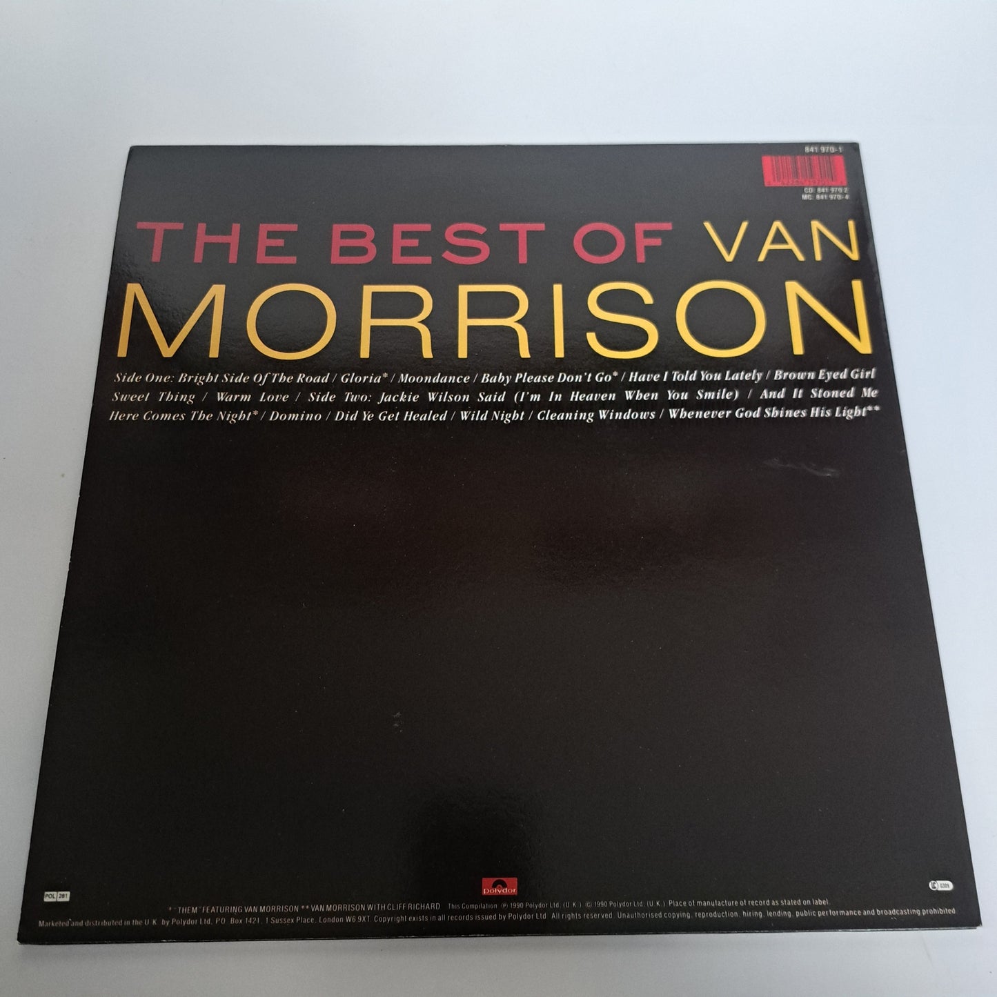 Van Morrison - The Best of (Vinyl LP 1990 UK) NM/EX
