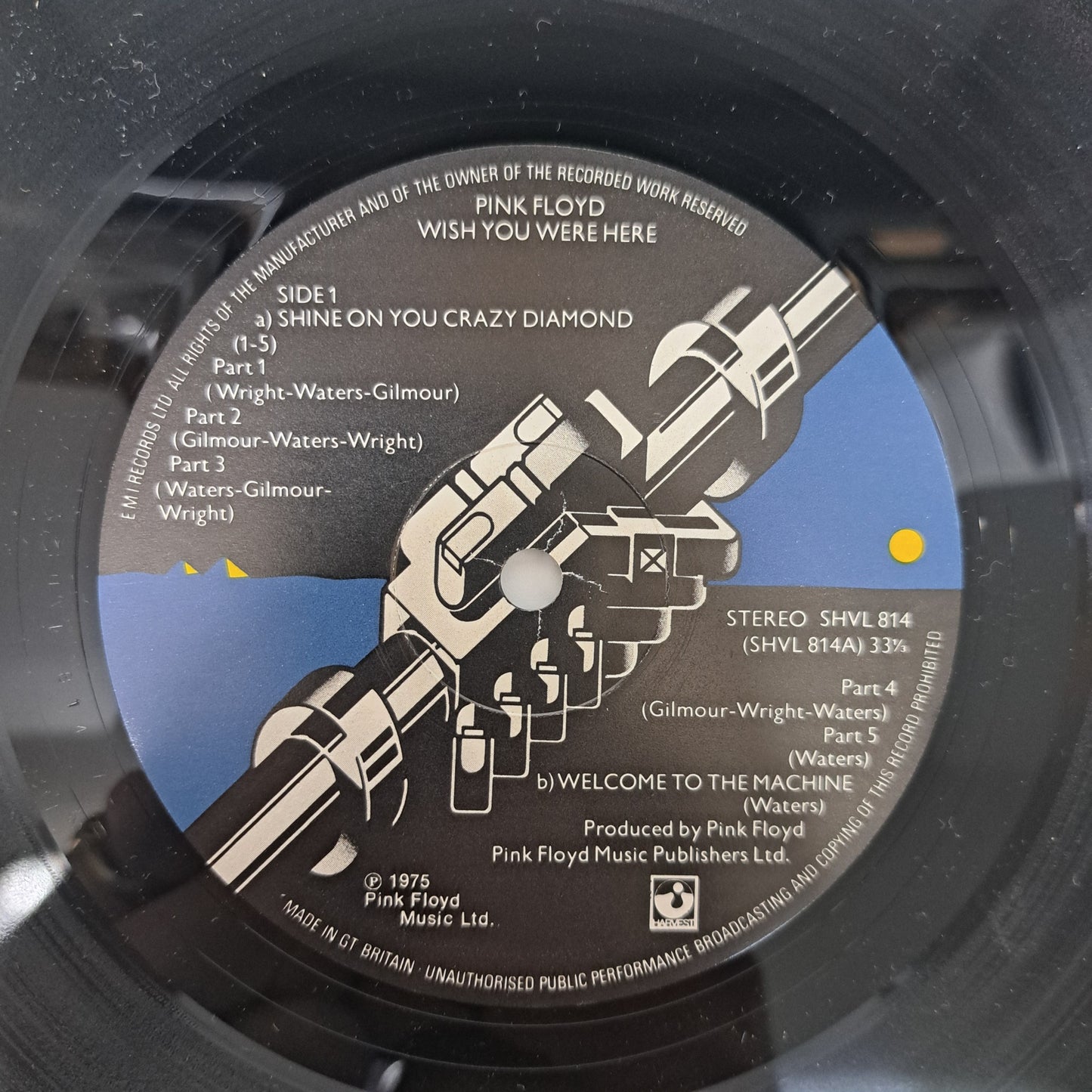 Pink Floyd - Wish You Was Here (Vinyl LP UK 1976) EX/NM