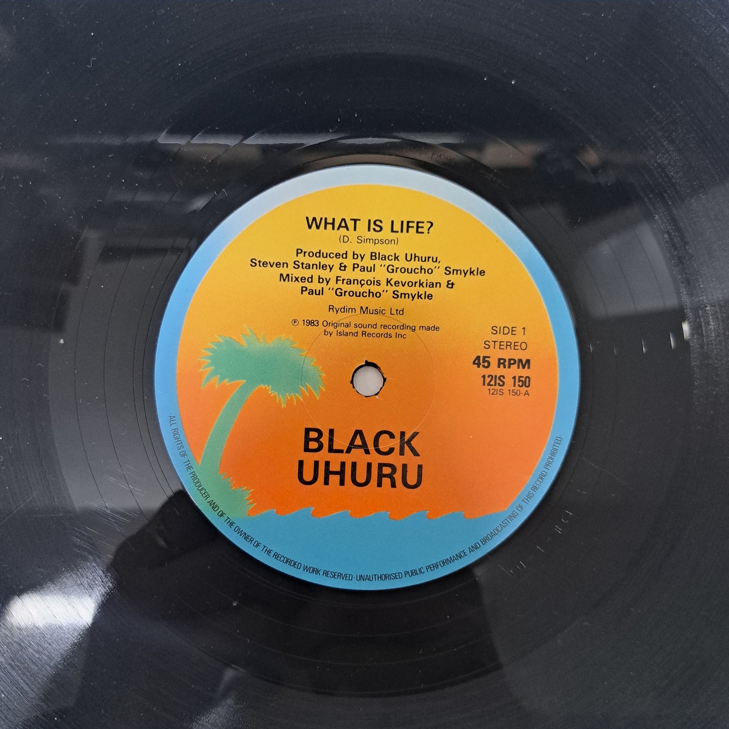 Black Uhuru - What is Life? (Vinyl 12" Single 1984) NM/NM