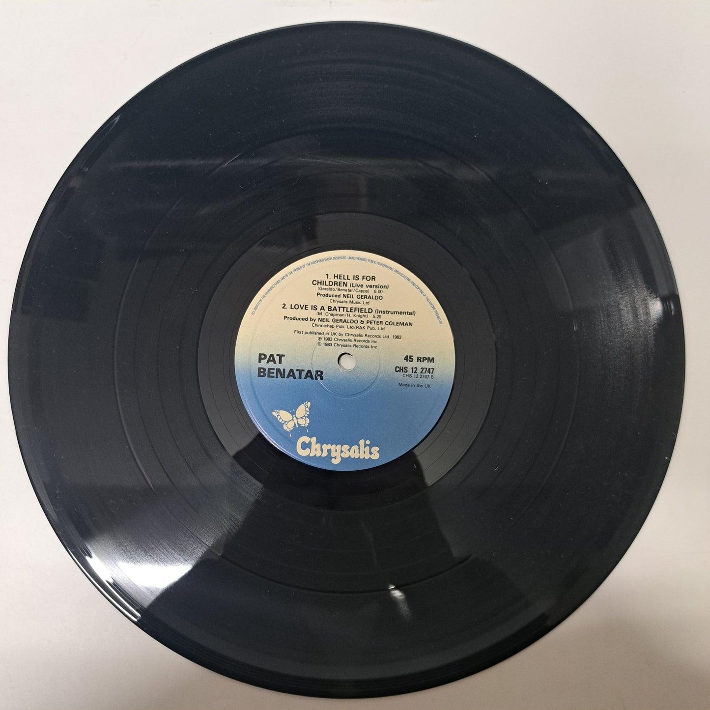 Pat Benatar - Love is a Battlefield (Vinyl 12" Single 1984) NM/M