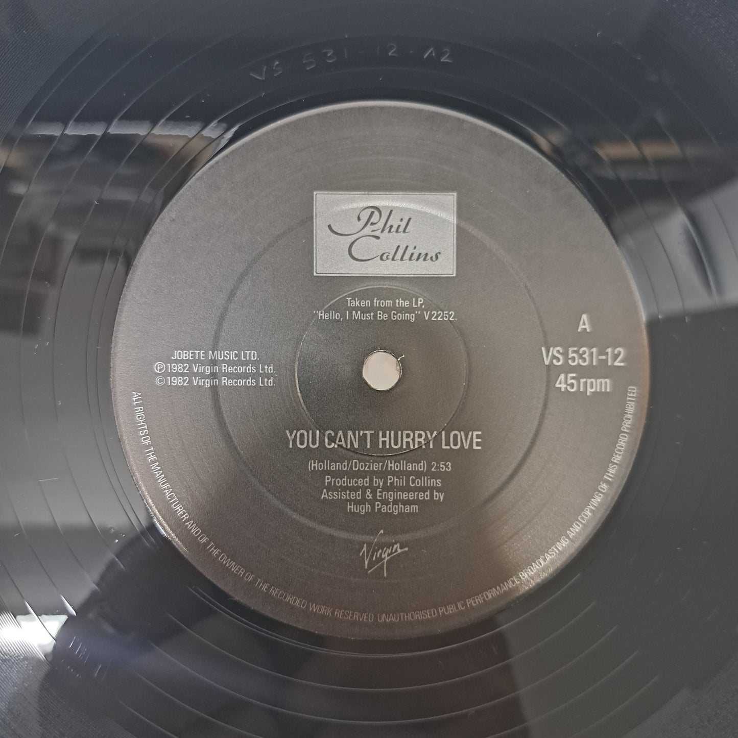 Phil Collins - You Can't Hurry Love (Vinyl 12" 1982) NM/M