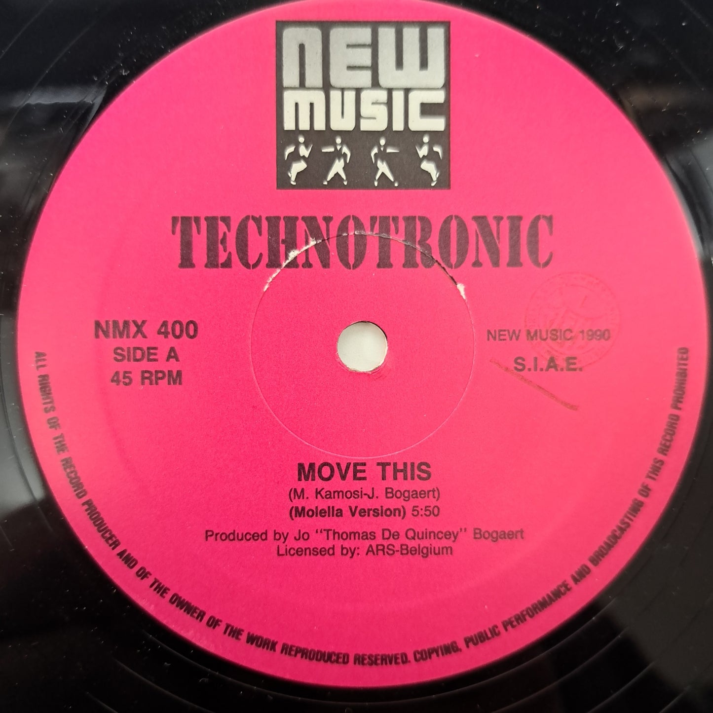 Technotronic - Move This [Moella Version] (Vinyl 12" Single 1990) EX/NM