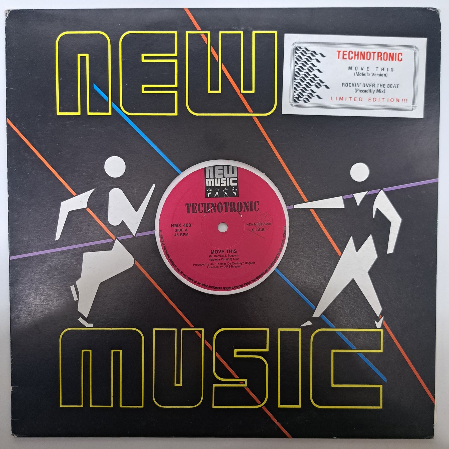 Technotronic - Move This [Moella Version] (Vinyl 12" Single 1990) EX/NM