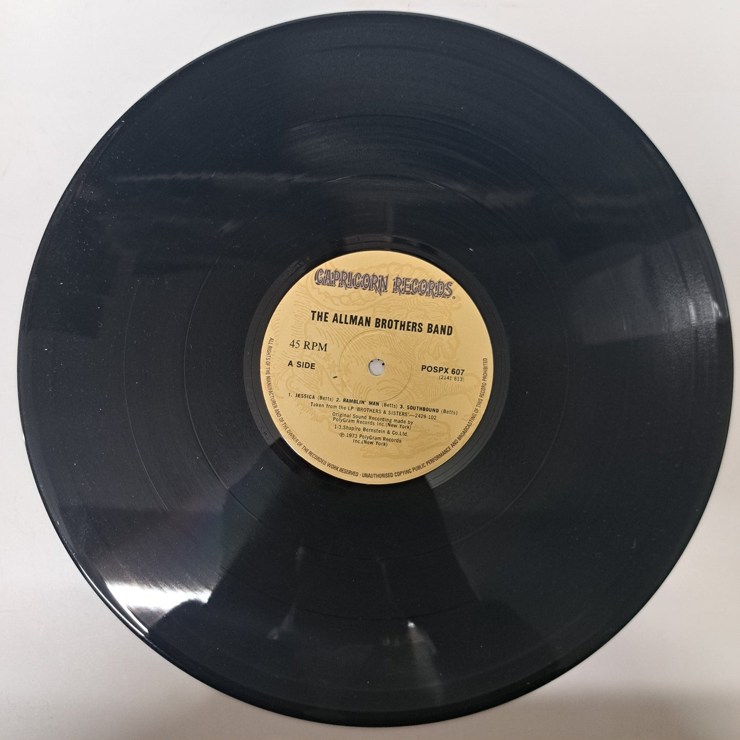 Allman Brothers - Jessica (Vinyl 12" EP 1982) EX/M