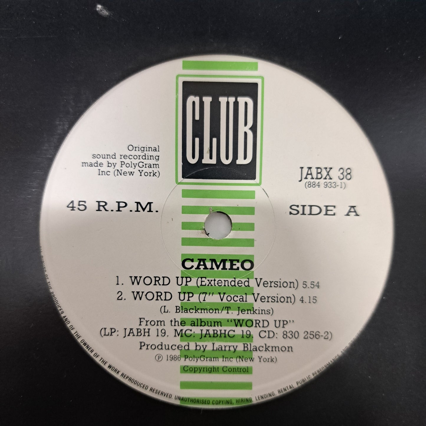 Cameo - Word Up (Vinyl 12" Single 1986) NM