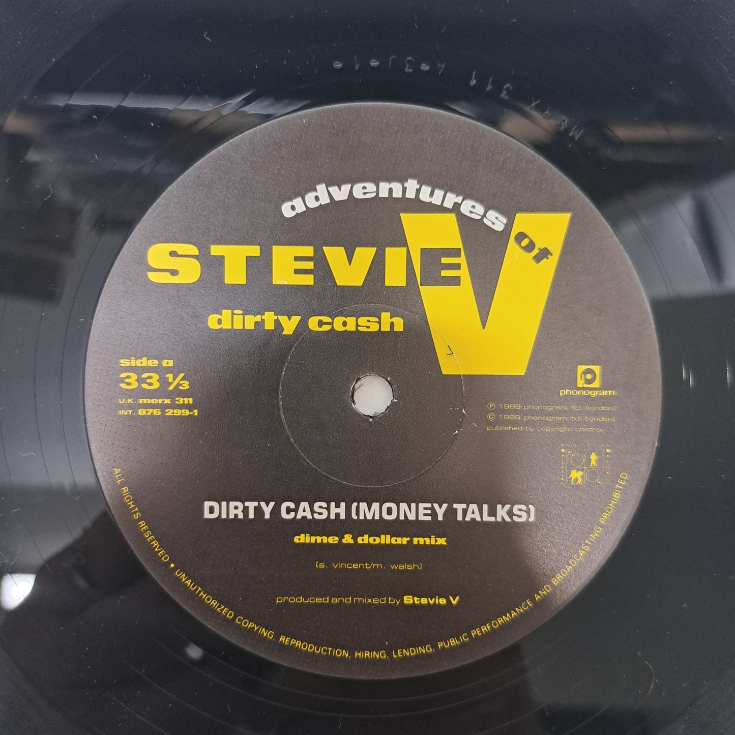 Adventures of Stevie V - Dirty Cash (Vinyl 33⅓ 12" Single) Mint