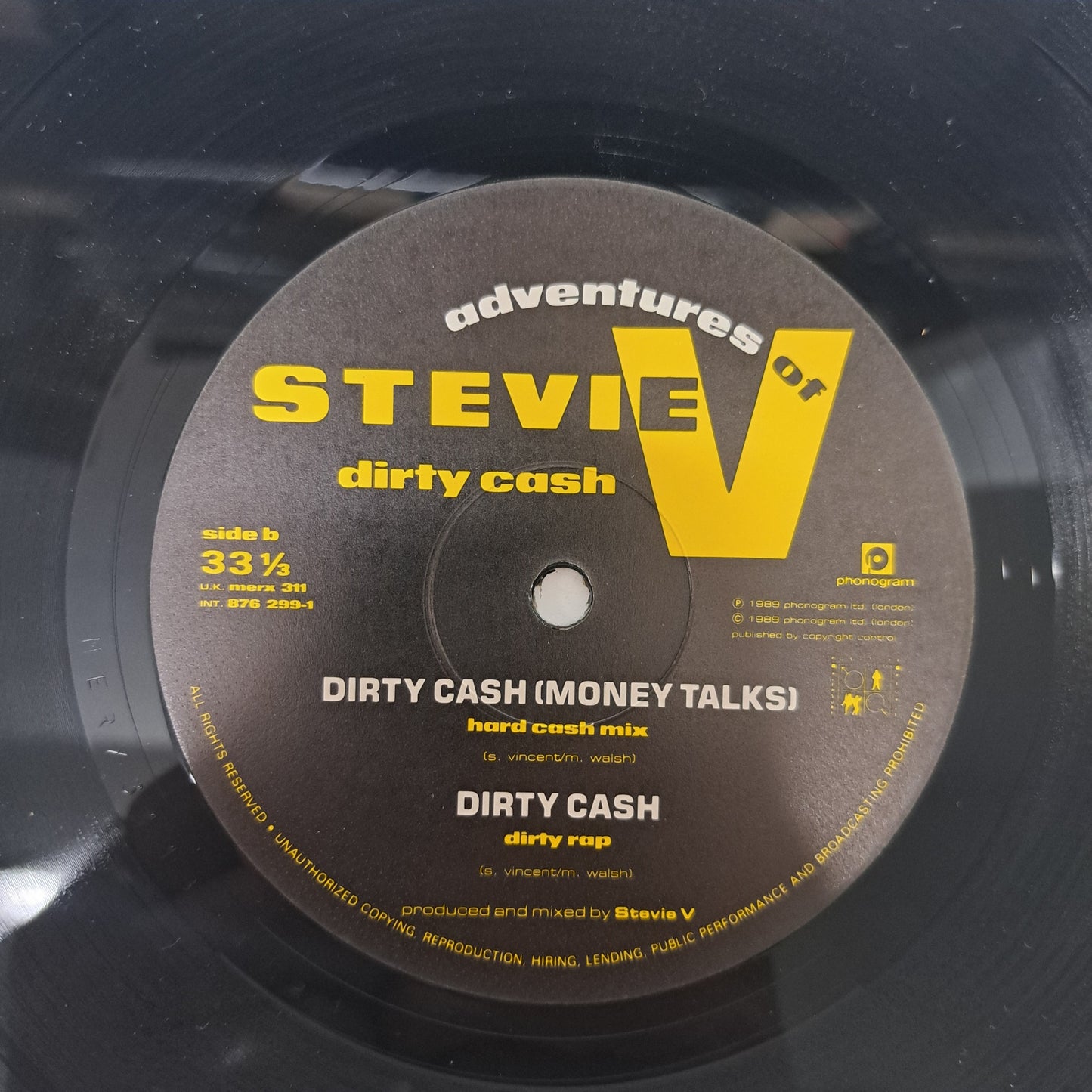 Adventures of Stevie V - Dirty Cash (Vinyl 33⅓ 12" Single) Mint