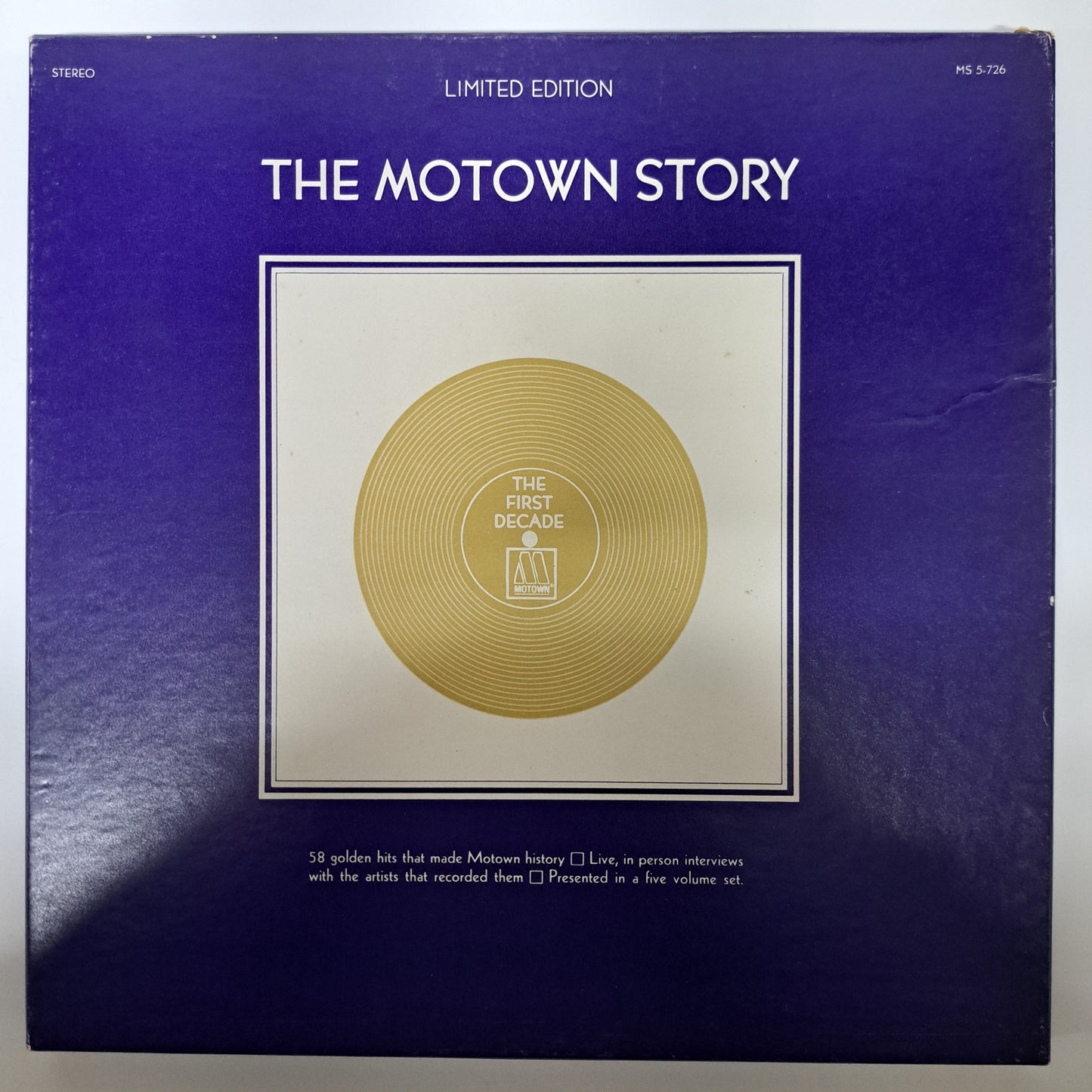 Various - The Motown Story (Vinyl 5LP Box Set |US Limited Edition 1970) EX/NM