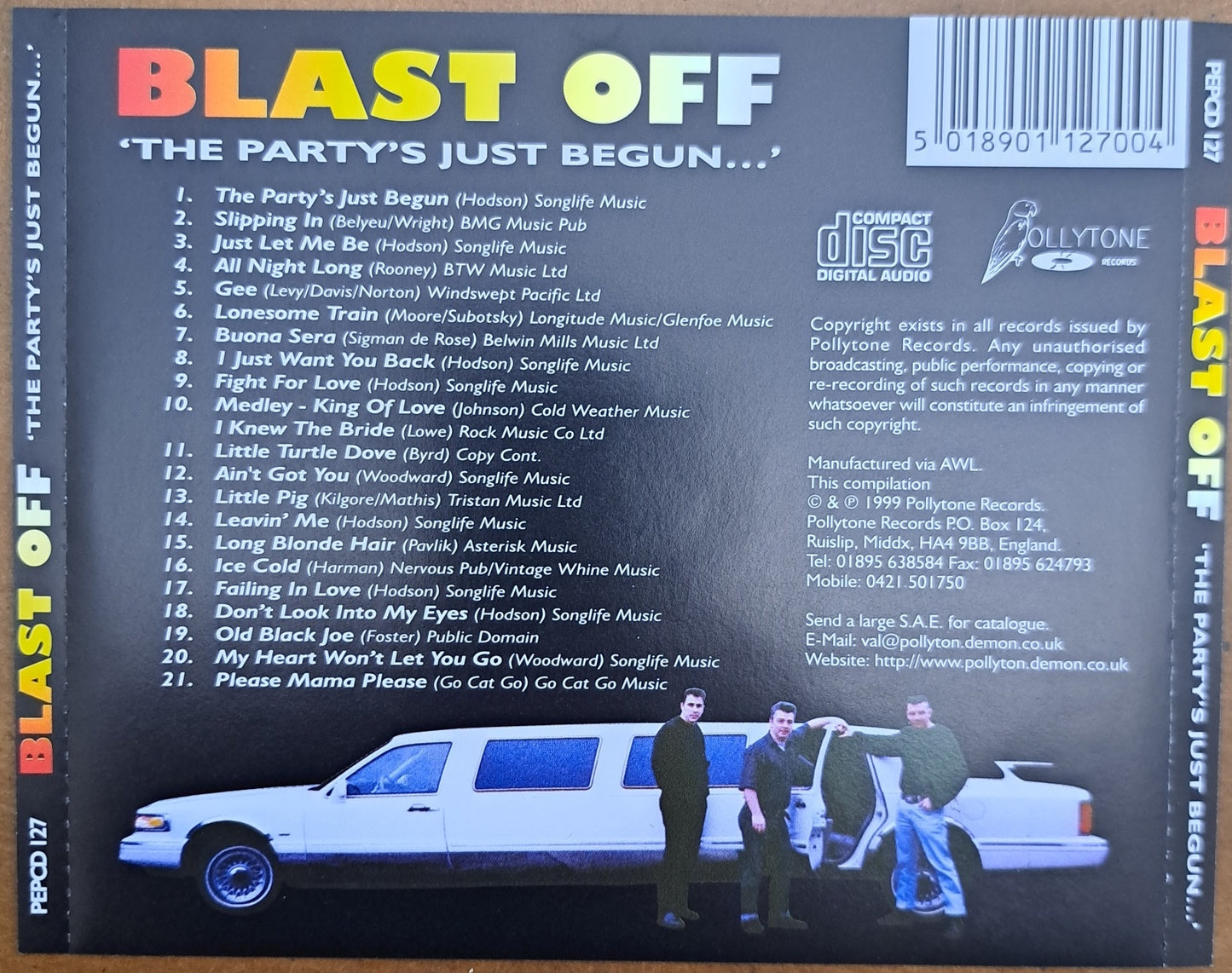 Blast Off - The Party's Just Begun... (1999 CD) NM
