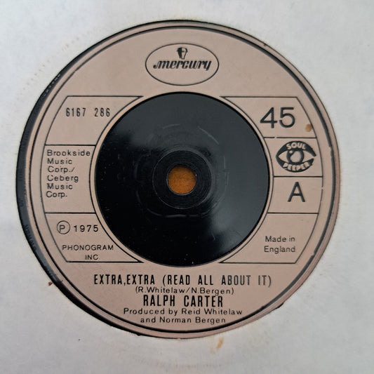 Ralph Carter - Extra, Extra (Read all About it) (Vinyl 7" Single) NM