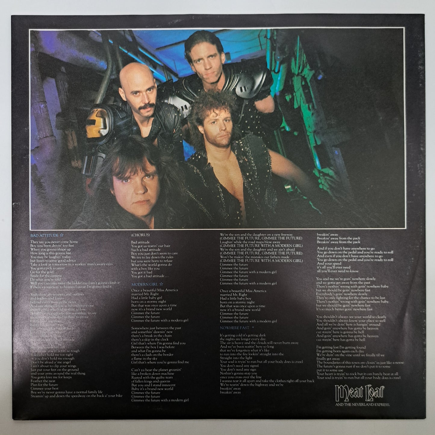 Meat Loaf - Bad Attitude (1984 Vinyl LP Record) EX/VG+