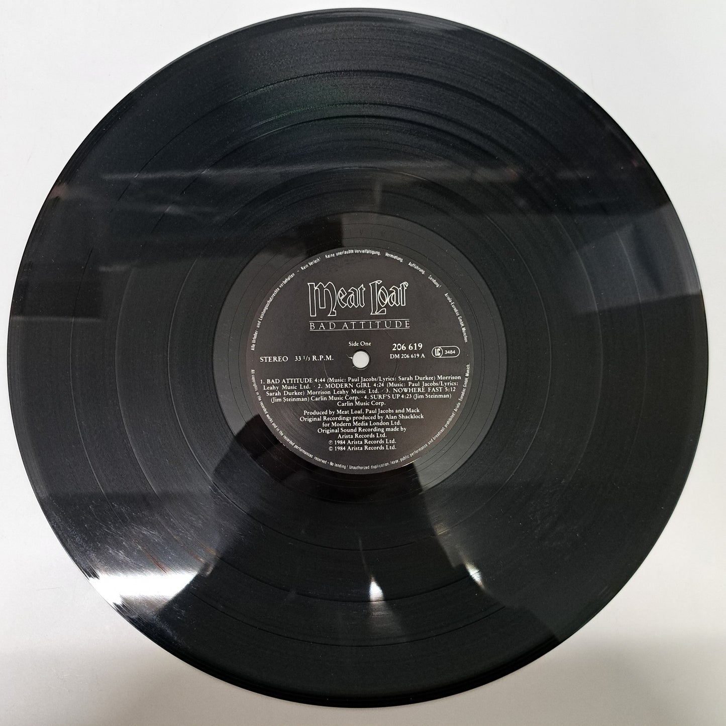 Meat Loaf - Bad Attitude (1984 Vinyl LP Record) EX/VG+