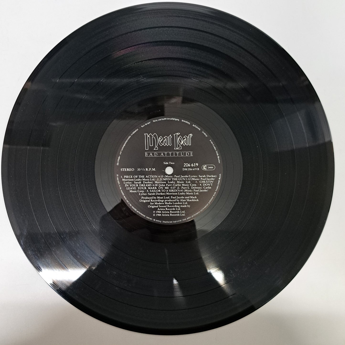 Meat Loaf - Bad Attitude (1984 Vinyl LP Record) EX/VG+