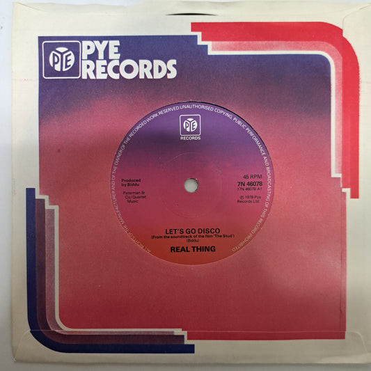 Real Thing - Let's go Disco (Vinyl 7" Single) NM