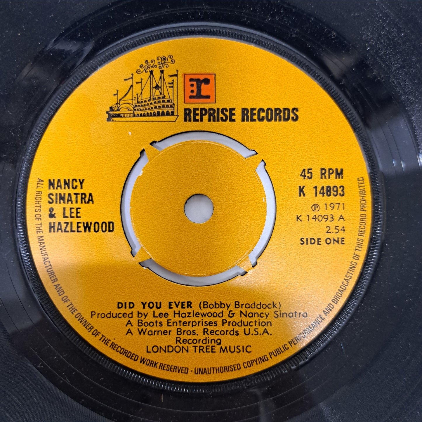 Nancy Sinatra & Lee Hazlewood - Did You Ever (Vinyl 7" Single) NM