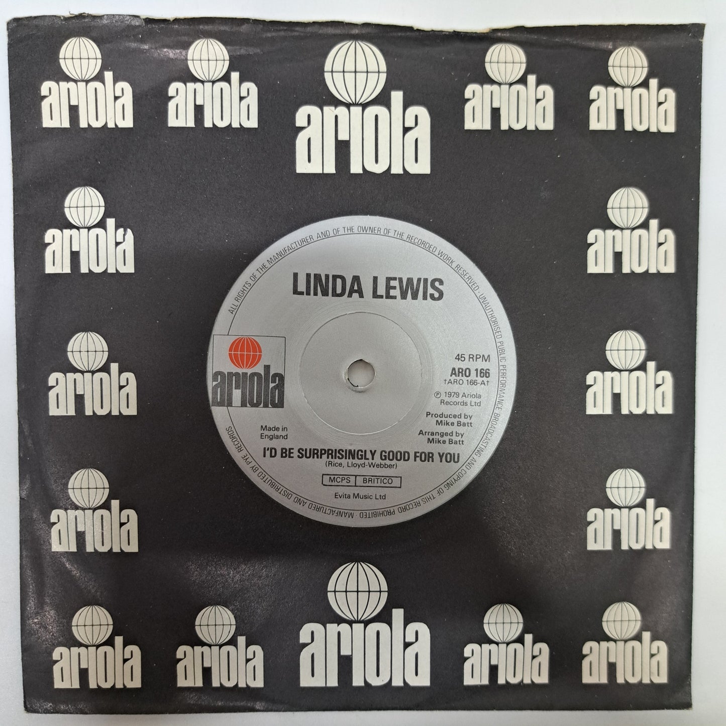 Linda Lewis - I'd Be Surprisingly Good for You (Vinyl 7" Single) NM