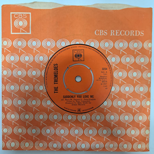 Tremeloes - Suddenly you Love Me / As You Are (Vinyl 7" Single) EX