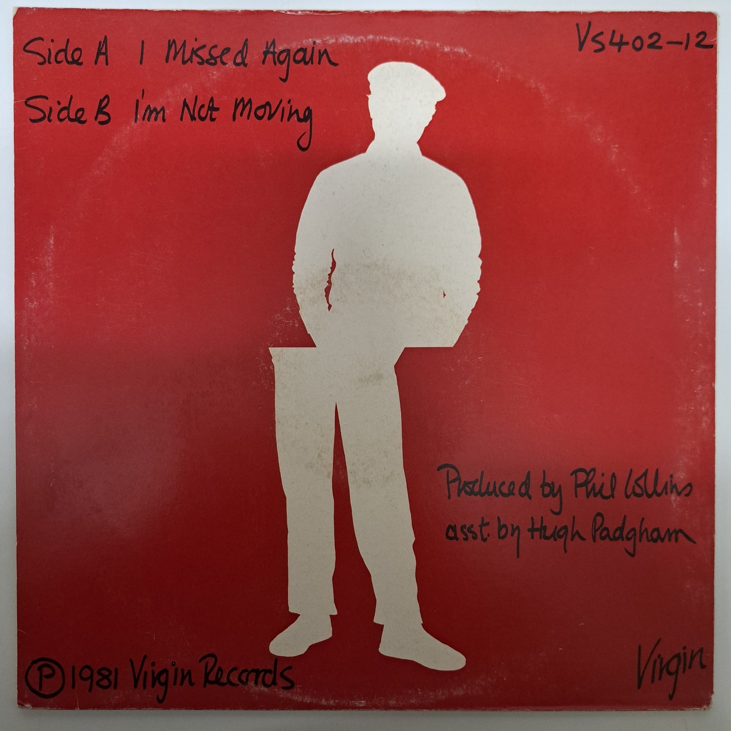 Phil Collins - I Missed Again (Vinyl 12" Single UK 1981) VG+/NM