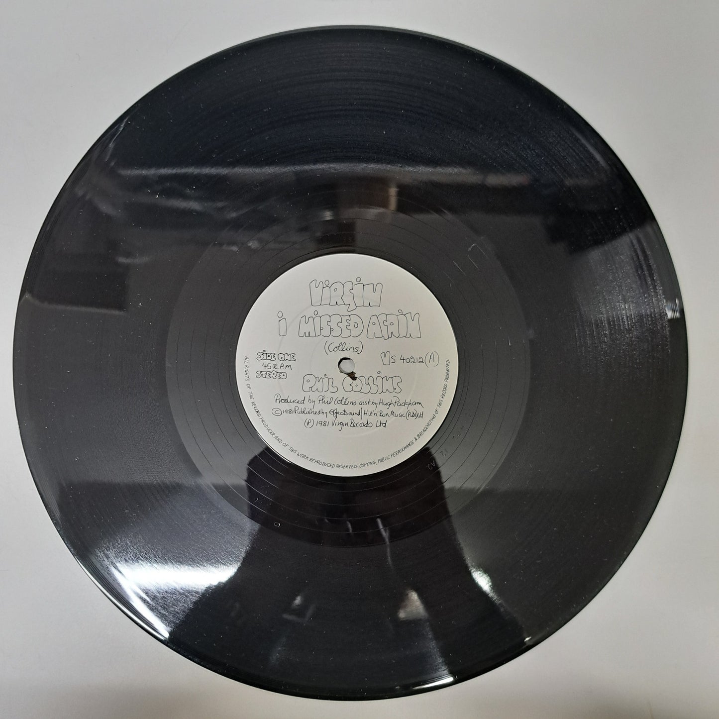 Phil Collins - I Missed Again (Vinyl 12" Single UK 1981) VG+/NM