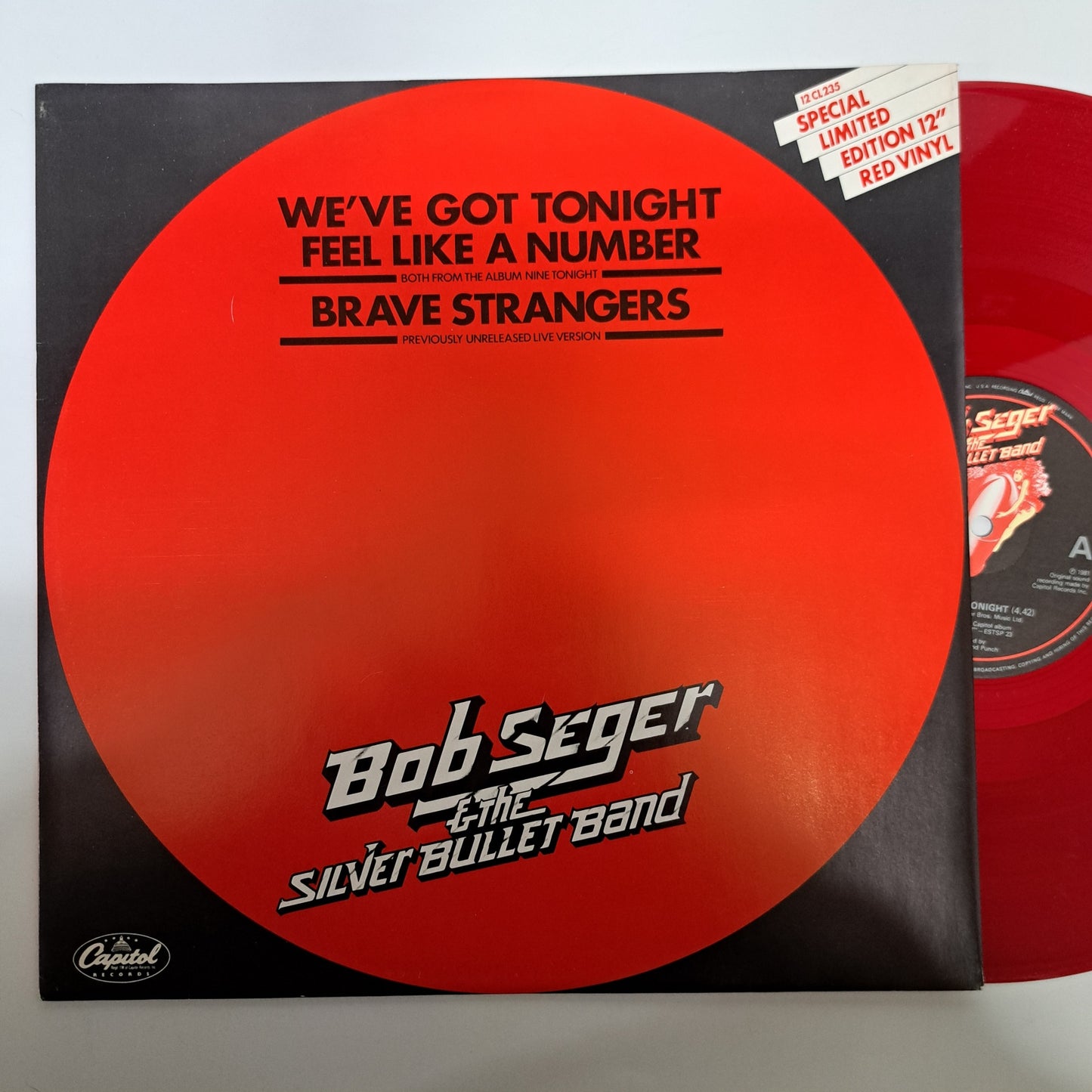 Bob Seger & Silver Bullet Band - We've Got Tonight (Red Vinyl 12" Single) NM/M