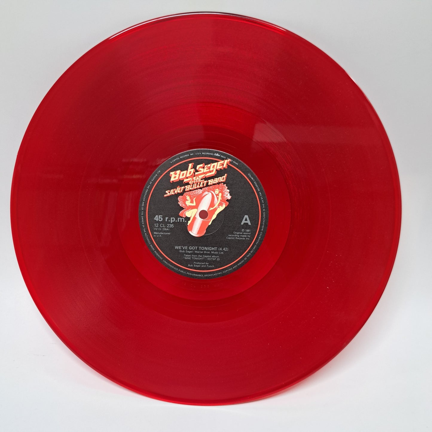 Bob Seger & Silver Bullet Band - We've Got Tonight (Red Vinyl 12" Single) NM/M