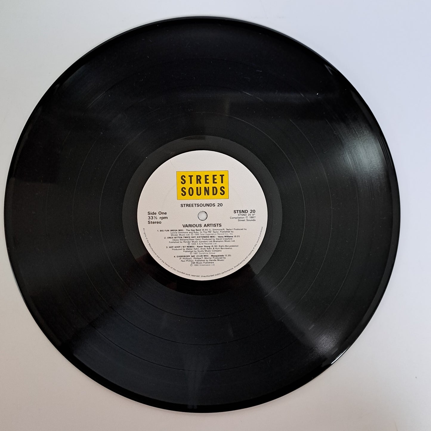 Various - Street Sounds 20 (Vinyl LP1987 UK) NM/NM