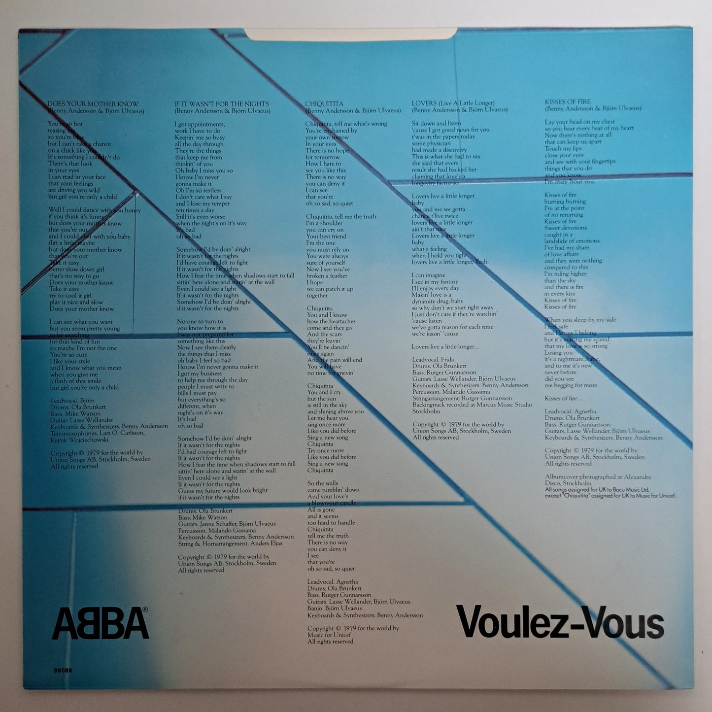 Abba - Voulez-Vous (Vinyl LP 1979 UK) NM/M