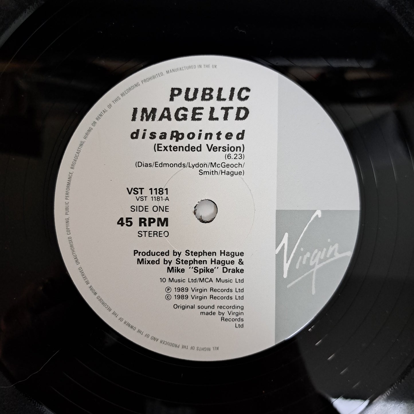 Public Image Limited [PIL] - Disapointed (Vinyl 12" Single) NM/M