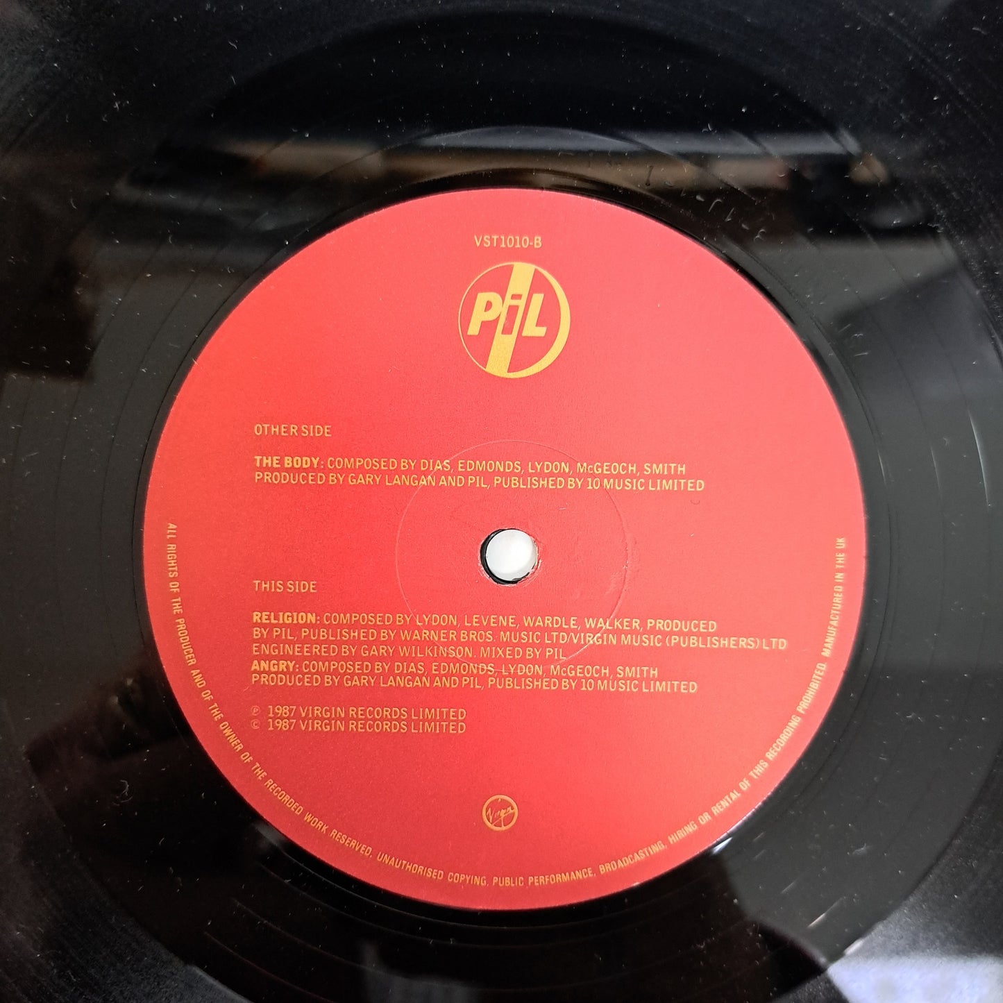 Public Image Limited [PIL] - The Body (Vinyl 12" Single) NM/NM