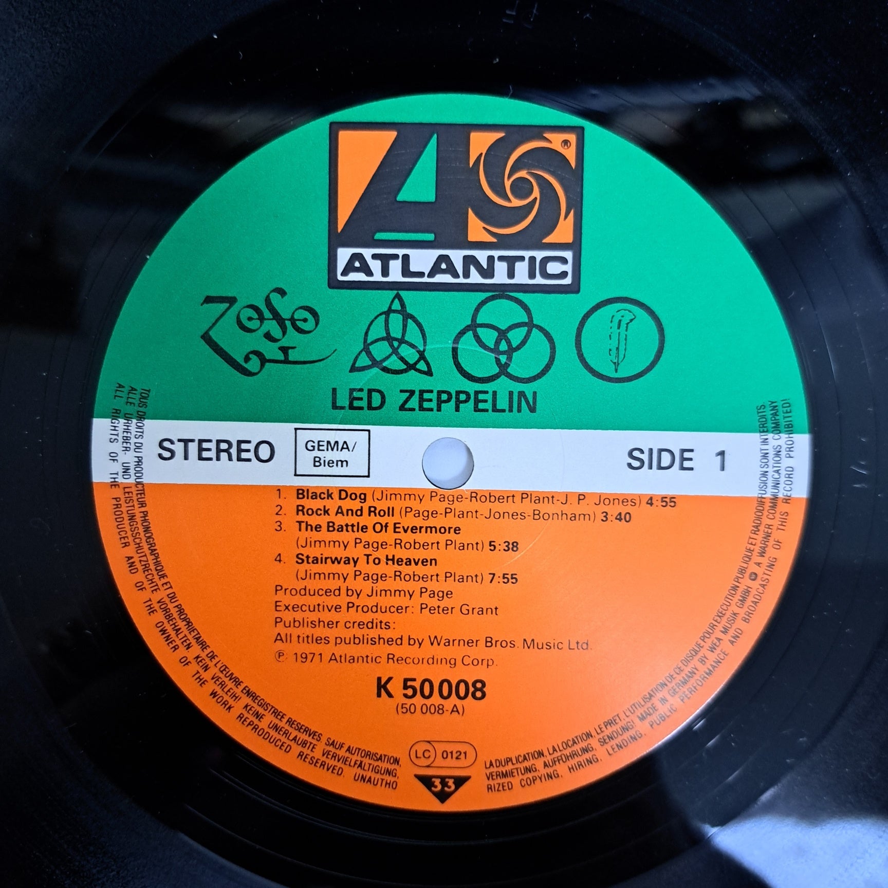 Led Zeppelin - IV Symbols (Vinyl LP EU 80s) NM/EX – Music CD