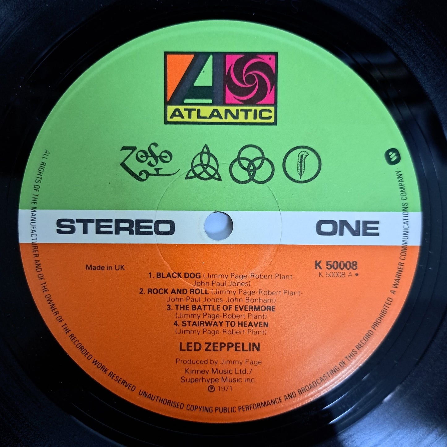 Led Zeppelin - IV Symbols (Vinyl LP UK 70s) EX/EX